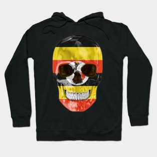 Uganda Flag Skull - Gift for Ugandan With Roots From Uganda Hoodie